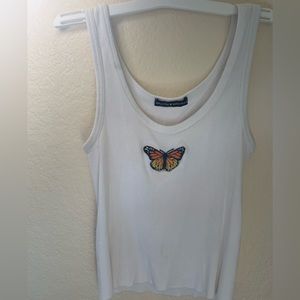 Brandy Melville butterfly tank top